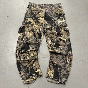 Vintage Mossy Oak Companions Baggy Camo Cargo Pants 36 x 32‎
